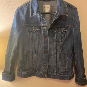 Old Navy Women's Blue Denim Jean Jacket SzL Classic